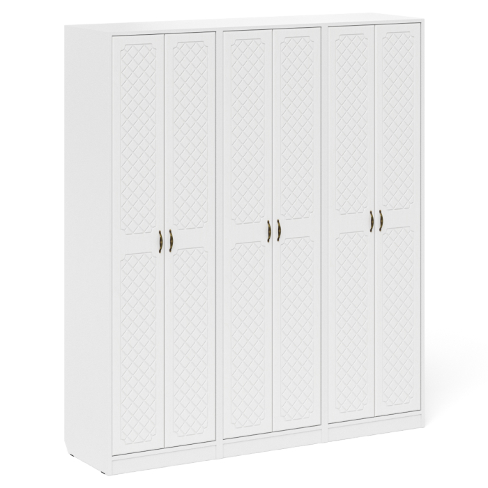 Прихожие, Три широких шкафа с дверками в прихожую П-6 МДФ фрезеровка ромб