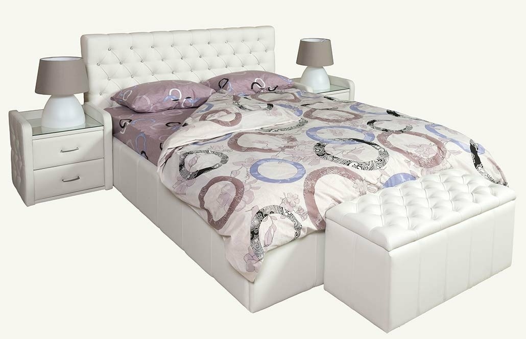 Мягкая кровать, Кровать АМАЛИЯ ЛЮКС 1800х2000 с ПМ.