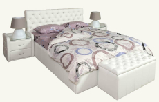 Мягкая кровать, Кровать АМАЛИЯ ЛЮКС 1800х2000 с ПМ.