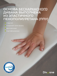 Бескаркасный диван-кровать Дадли 2000*1050мм., велюр