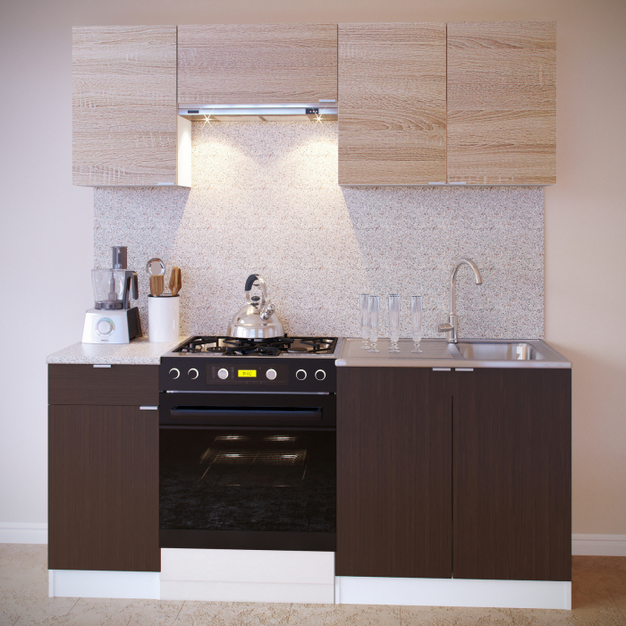 Кухонные гарнитуры, Кухонный гарнитур ПН-04 + ТК-04.1 + ПН-06.2 + ПН-08 + ТК-08м