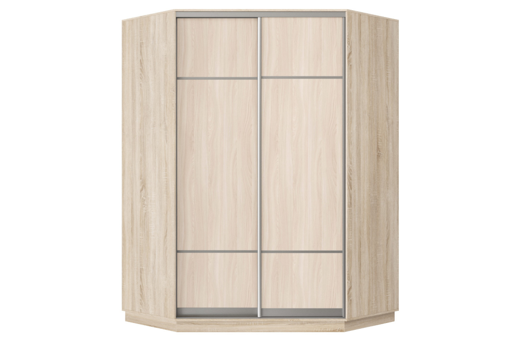 Угловые шкафы, Шкаф-купе Премьер Лайт 71 угловой (08;08) двухдверный