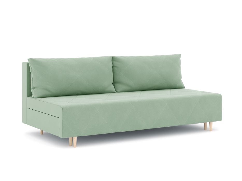 Диваны еврокнижки, Диван-кровать Милли без подлокотников, велюр