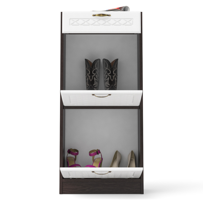 Обувницы, Обувница высокая с ящиком П-6 МДФ фрезеровка ромб