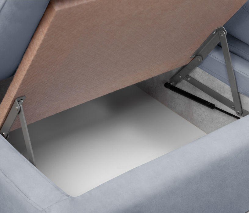 Диваны угловые в гостиную, Модульный угловой диван Борнео со спальным местом, велюр