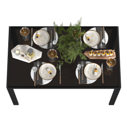 Стеклянный обеденный стол Мебель--24 DT-1481