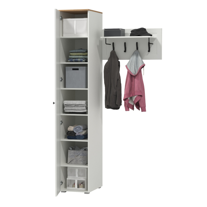 Прихожие, Шкаф-пенал с вешалкой для верхней одежды Остин