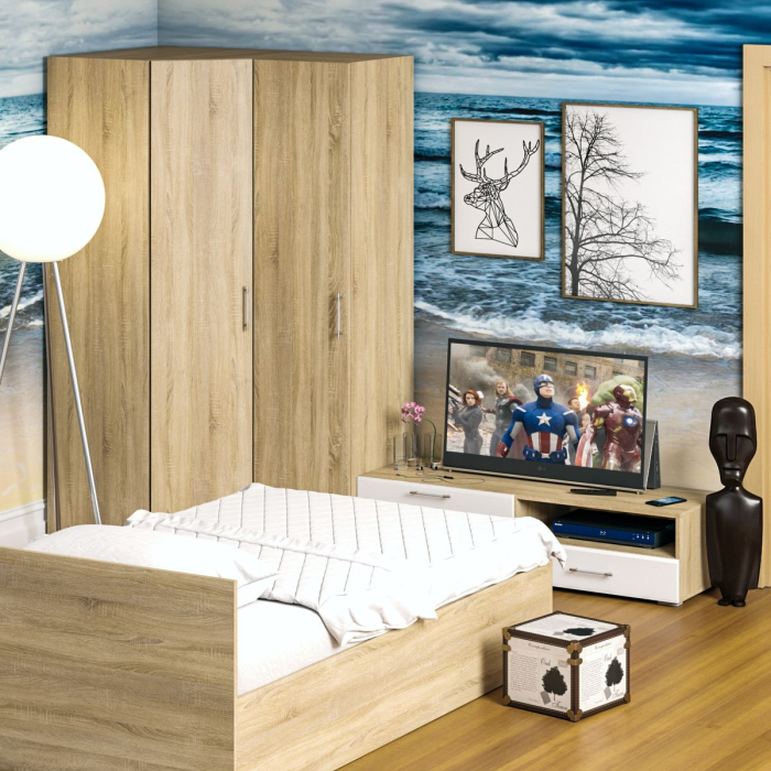 Спальные гарнитуры, Мебель для спальни Стандарт № 4 с кроватью 1200