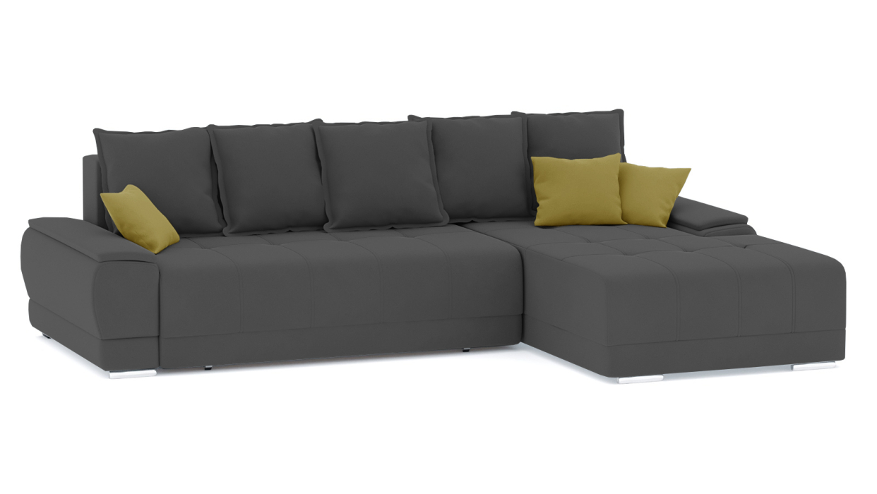 Диваны угловые в гостиную, Диван-кровать угловой Нордвикс ПБ, велюр