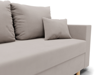 Прямой диван Адам, НПБ,еврокнижка,велюр