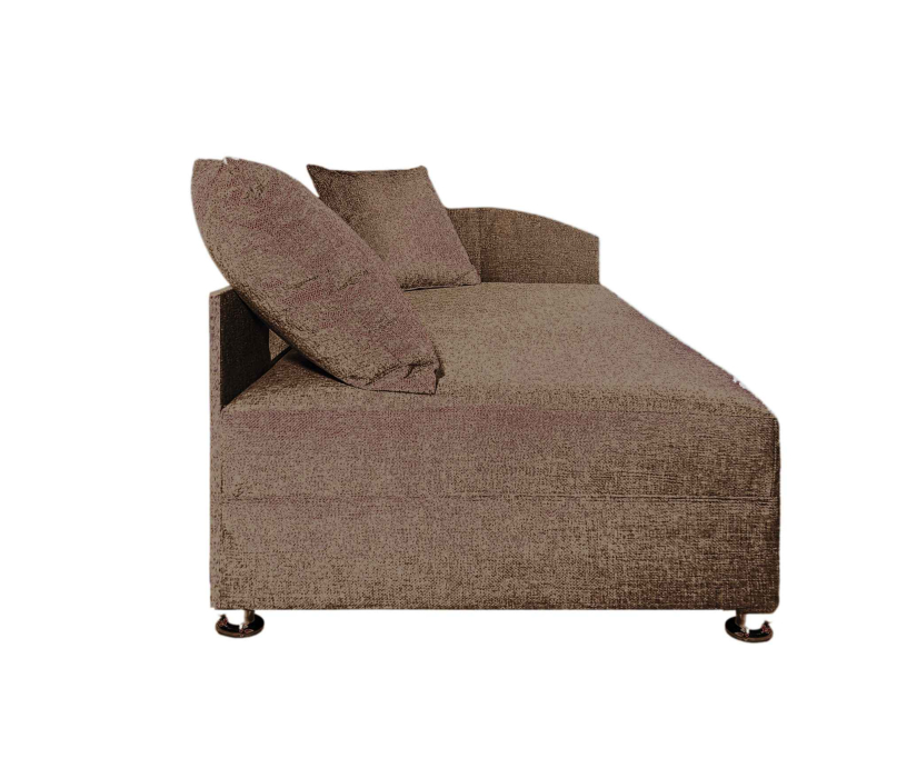 Односпальные, Кровать тахта односпальная 80, левый угол, рогожка