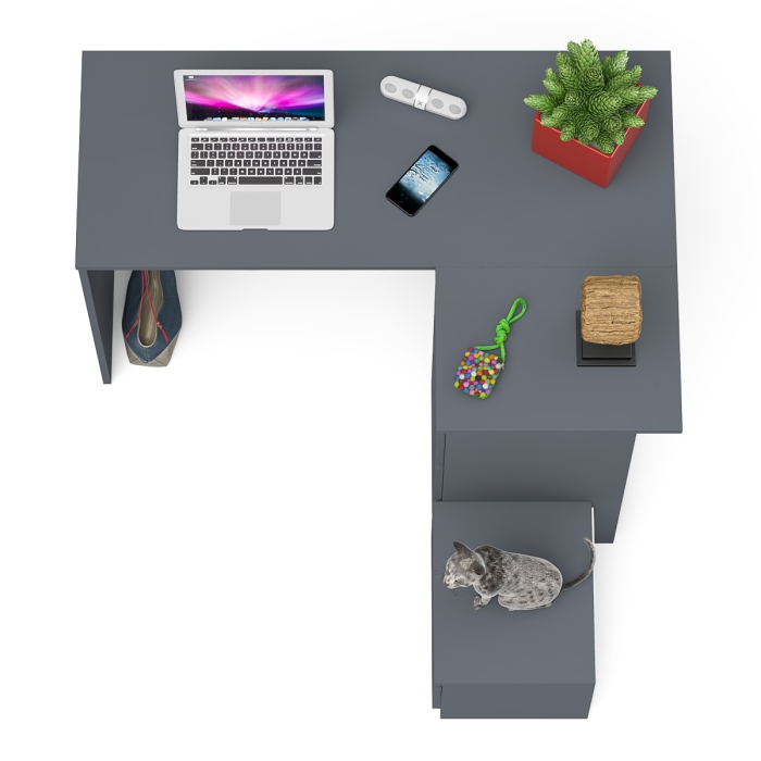 Угловые, Угловой компьютерный стол Мори МС-16 правый с тумбой ТМП400