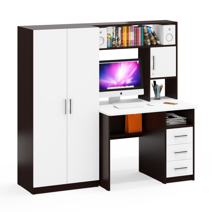 Прямые компьютерные столы, Стол компьютерный со шкафом СК-9