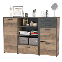 Тумба для обуви Трувор 13.241.06 с комодом с тремя нишами