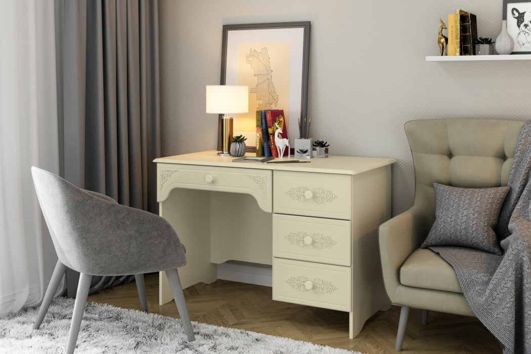 Прямые, Стол письменный левый Ассоль плюс АС-6