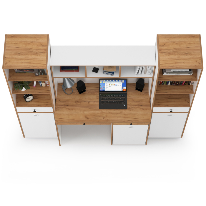 Офисная мебель, Компьютерный стол Вуди с двумя боковыми пеналами