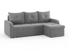 Диваны угловые в гостиную, Диван-кровать угловой Мини Люкс трехсекционная еврокнижка, рогожка