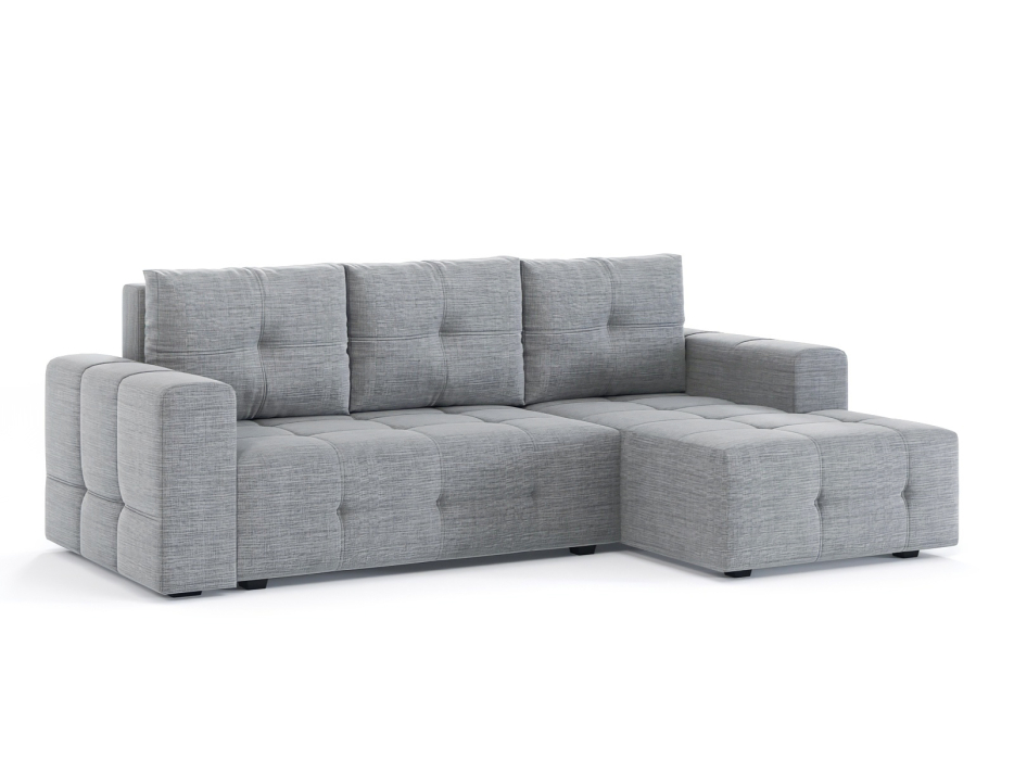 Диваны угловые в гостиную, Диван-кровать угловой Прадо, еврокнижка, рогожка Люкс