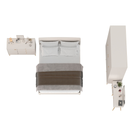 Спальня Афина набор мебели 28 с кроватью двуспальной 1400