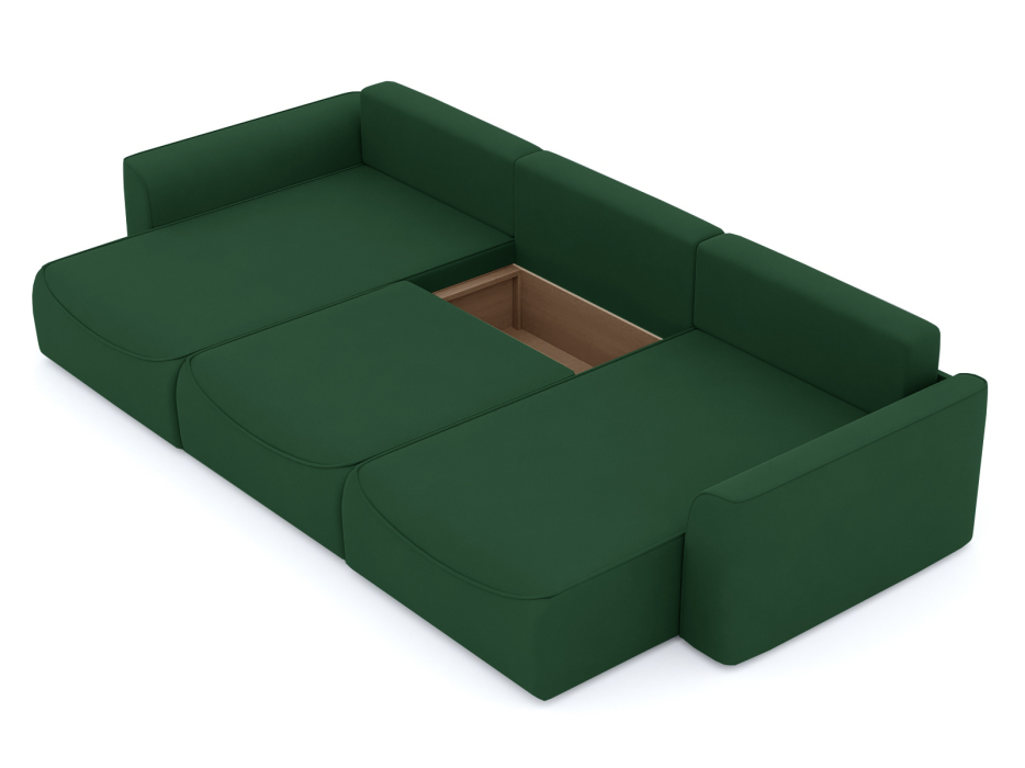 Диваны угловые в гостиную, Диван-кровать П-образный Рафаэль еврокнижка НПБ, велюр