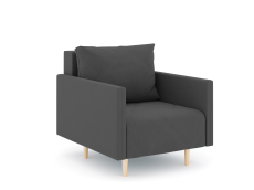 Кресло для отдыха, Кресло для отдыха Милли с подлокотниками, велюр