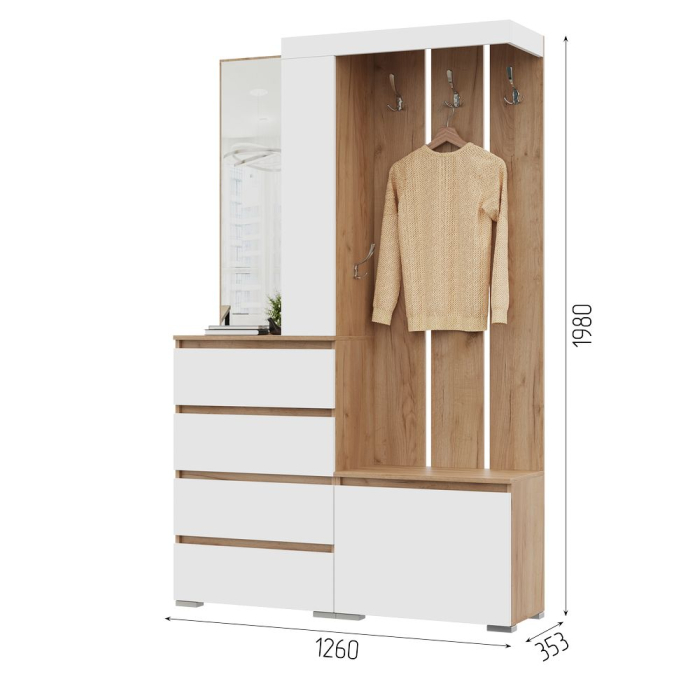 Прихожие, Прихожая ПР 1 МС Хелен