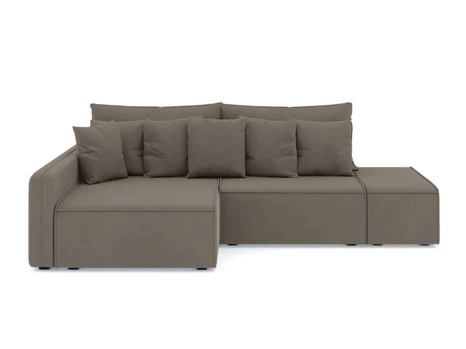 Диваны угловые в гостиную, Диван-кровать угловой Портленд еврокнижка НПБ, велюр