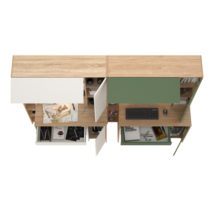 Прямые компьютерные столы, Комплект из рабочих столов Mobi Комфорт 12.71