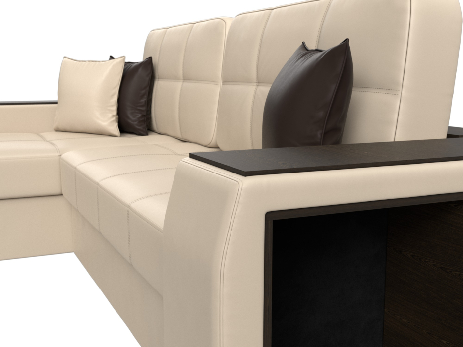 Диваны угловые в гостиную, Угловой диван Брюссель левый угол, экокожа