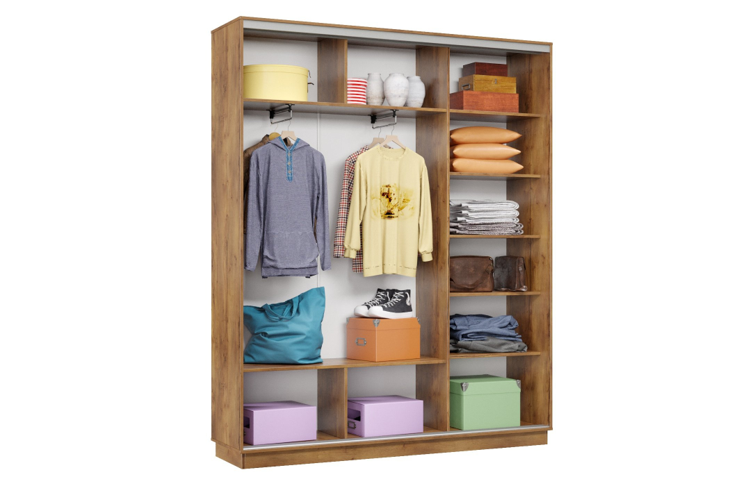 Шкафы-купе 3-х дверные, Шкаф-купе Премьер Лайт 21 (11;11;11) трехдверный