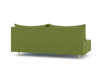 Диван-кровать еврокнижка Смайл без подлокотников, велюр