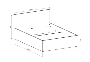 Кровать Виктория ВИ-41 (1400x2000)