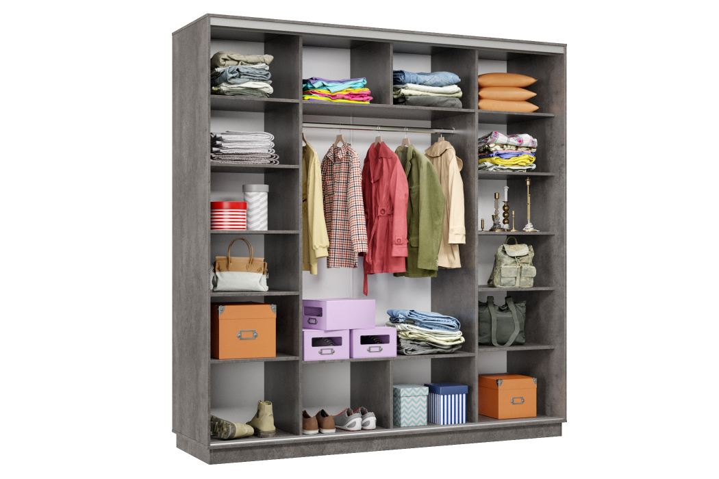 Шкафы-купе 3-х дверные, Шкаф-купе Премьер Лайт 36 (11;11;11) трехдверный