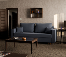 Диваны еврокнижки, Прямой диван Пульсар,еврокнижка,велюр