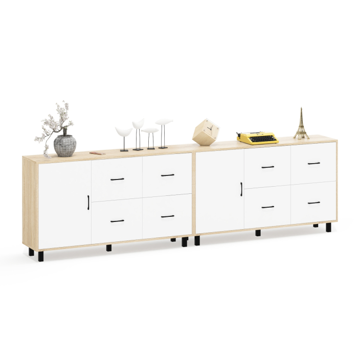 ТВ-тумбы, Два комода-тумбы с выдвижными ящиками и дверками РВК 125-1504