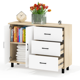 Комод-тумба две дверки и три ящика РВК 123-1204