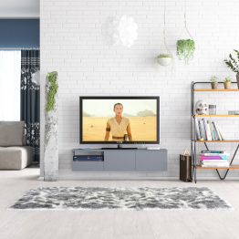 ТВ-тумба для телевизора подвесная выдвижной ящик и дверки Сити-10