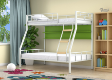 Для подростков, Двухъярусная кровать Радуга полка зеленый