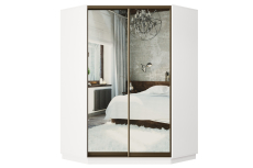 Шкафы-купе, Угловой шкаф-купе Премьер 71 Белый