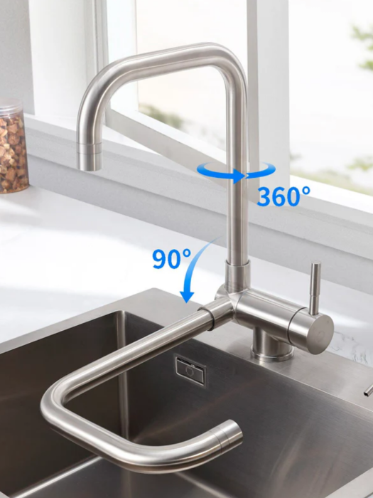 Смесители, Смеситель для кухни Osgard HARKO складной, для установки перед окном