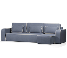 Диваны угловые в гостиную, Диван-кровать угловой Линда еврокнижка,велюр