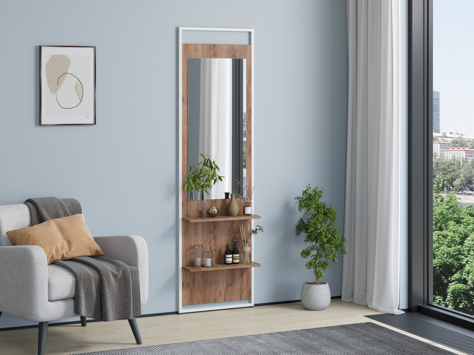 Зеркала в прихожую, Навесное зеркало Urban Лофт Белый