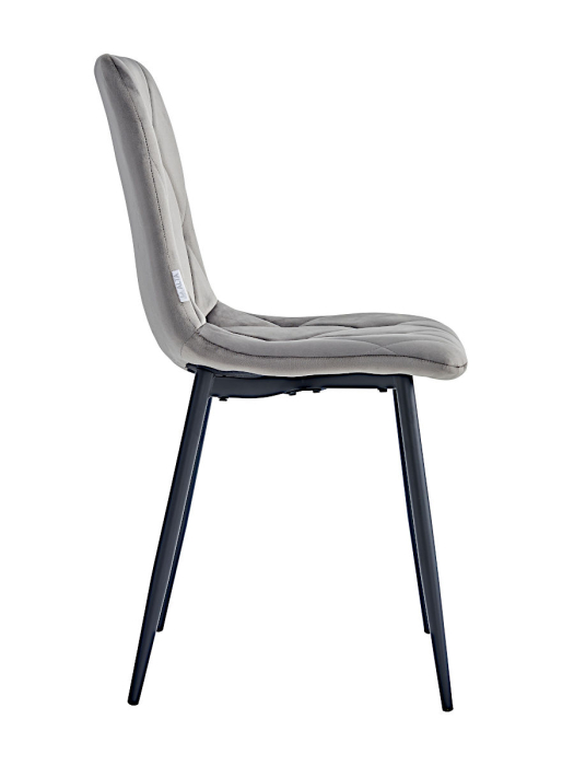 Стулья, Стул мягкий DC213 велюр каркас металл черный КРУГЛЫЙ