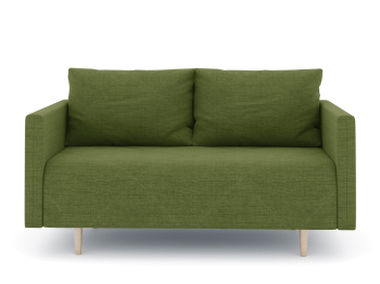 Диван прямой нераскладной Милли мини 2-х  местный с подлокотниками, рогожка Люкс