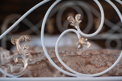 Кованая кровать Венеция 1.6 с одной спинкой