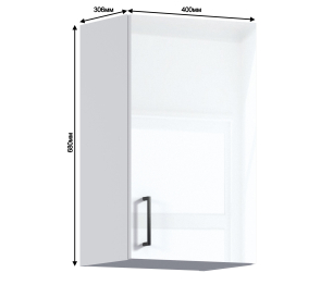 Берн шкаф 1 дв 40х68 см