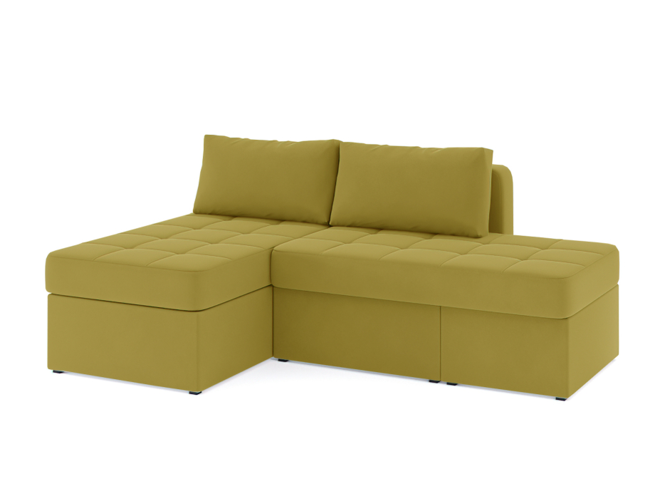 Диваны угловые в гостиную, Диван-кровать угловой Оливер еврокнижка-трансформер, велюр