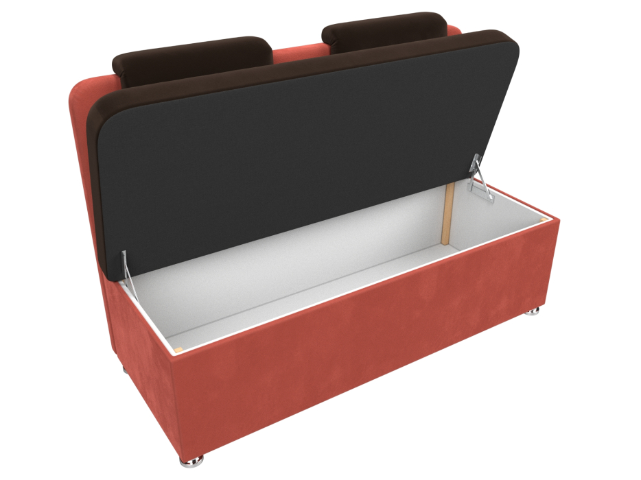 Диваны прямые кухонные, Диван кухонный прямой Маккон 2-х местный, микровельвет