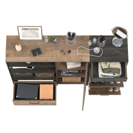 Тумба для обуви Трувор 13.241.06 с комодом с тремя нишами