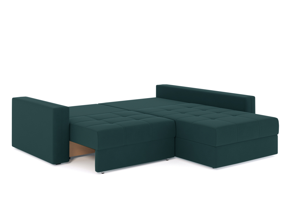 Диваны угловые в гостиную, Диван-кровать угловой Брест 2 секции еврокнижка, велюр